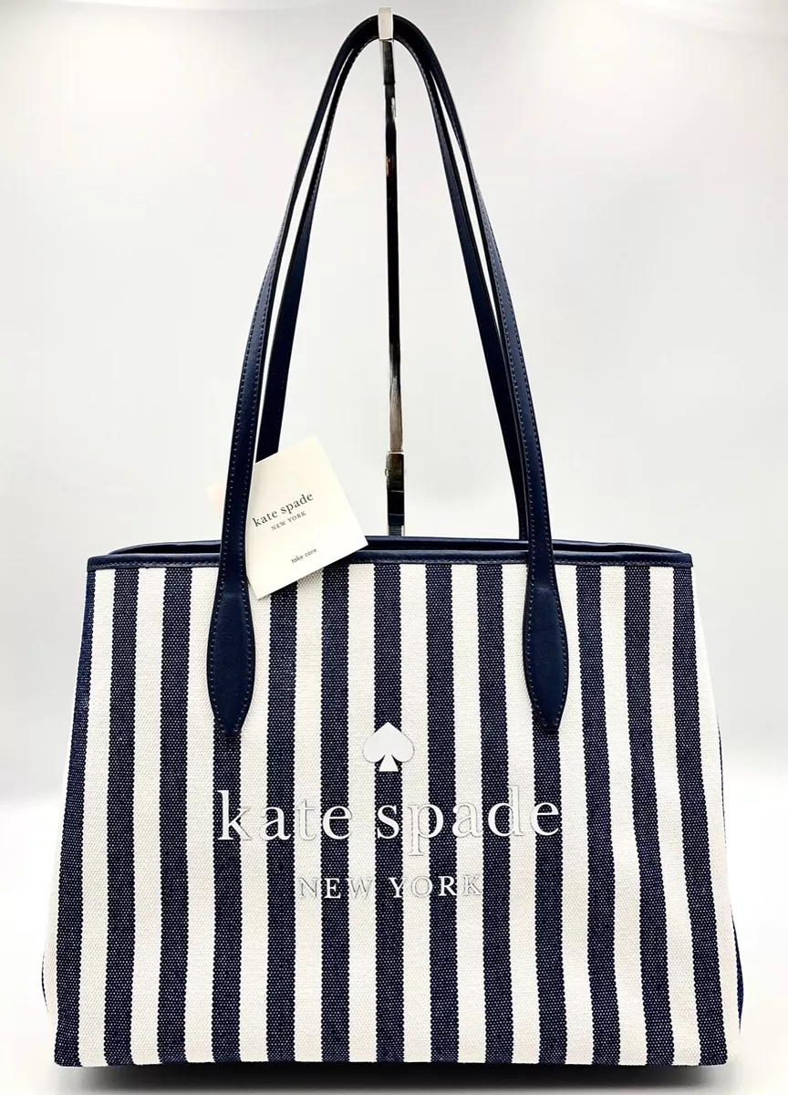 Kate Spade New York Canvas Tote Bag with Interior Pocket