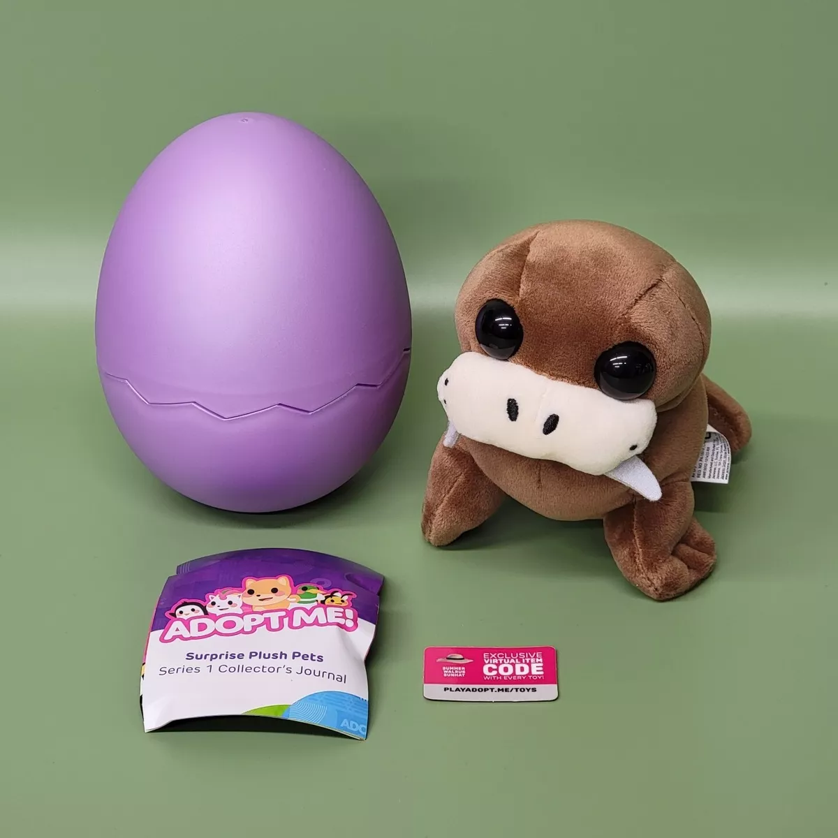 ADOPT ME! Surprise Egg Plush Pets,5” MYSTERY Stuffed Animal PET & Virtual  Code