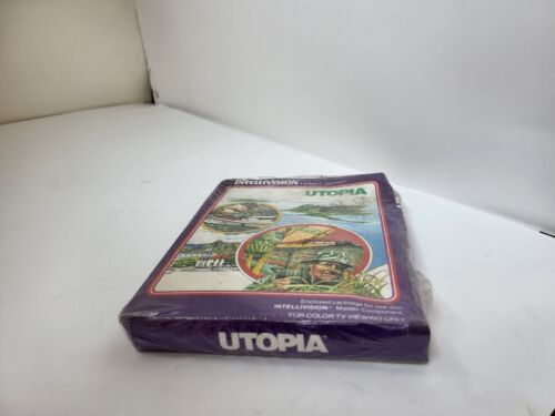 NEW SEALED UTOPIA WITH CRUSHED BOX GAME FOR INTELLIVISION CONSOLE ###F46 - Picture 3 of 10