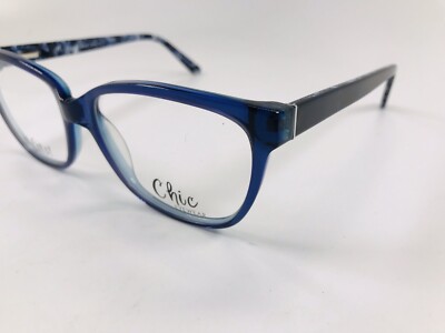 New Chic Blue JUSTINE Eyeglasses 57mm with Case For The Stylish Large Woman New Chic Blue JUSTINE Eyeglasses 57mm with Case For The  main image 4