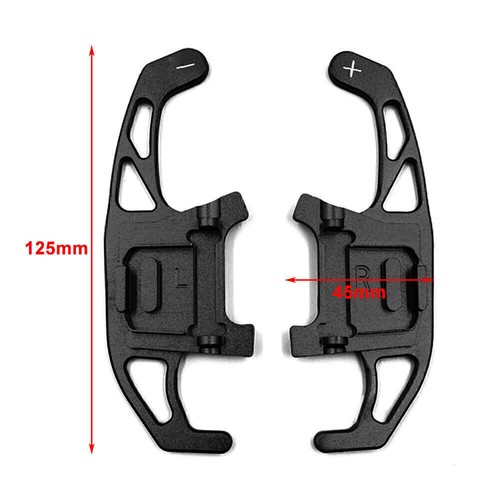 Silver Steering Wheel Shift Paddle Extension For VW GOLF R GTD GTE MK7 13-18 - Picture 5 of 5