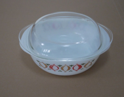 Vintage Jena Glas Schott Auflaufform Corning Ware Zwiebelmuster  - Retro - 23 cm