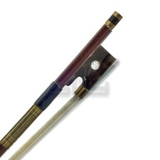 High Quality 4/4 Violin Bow Brazilwood Abalone w/ Imitated Tortoise Shell Frog