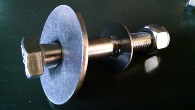 Stainless Outboard Transom 4/" Mounting Bolts Washers Lock Nuts Set of 4