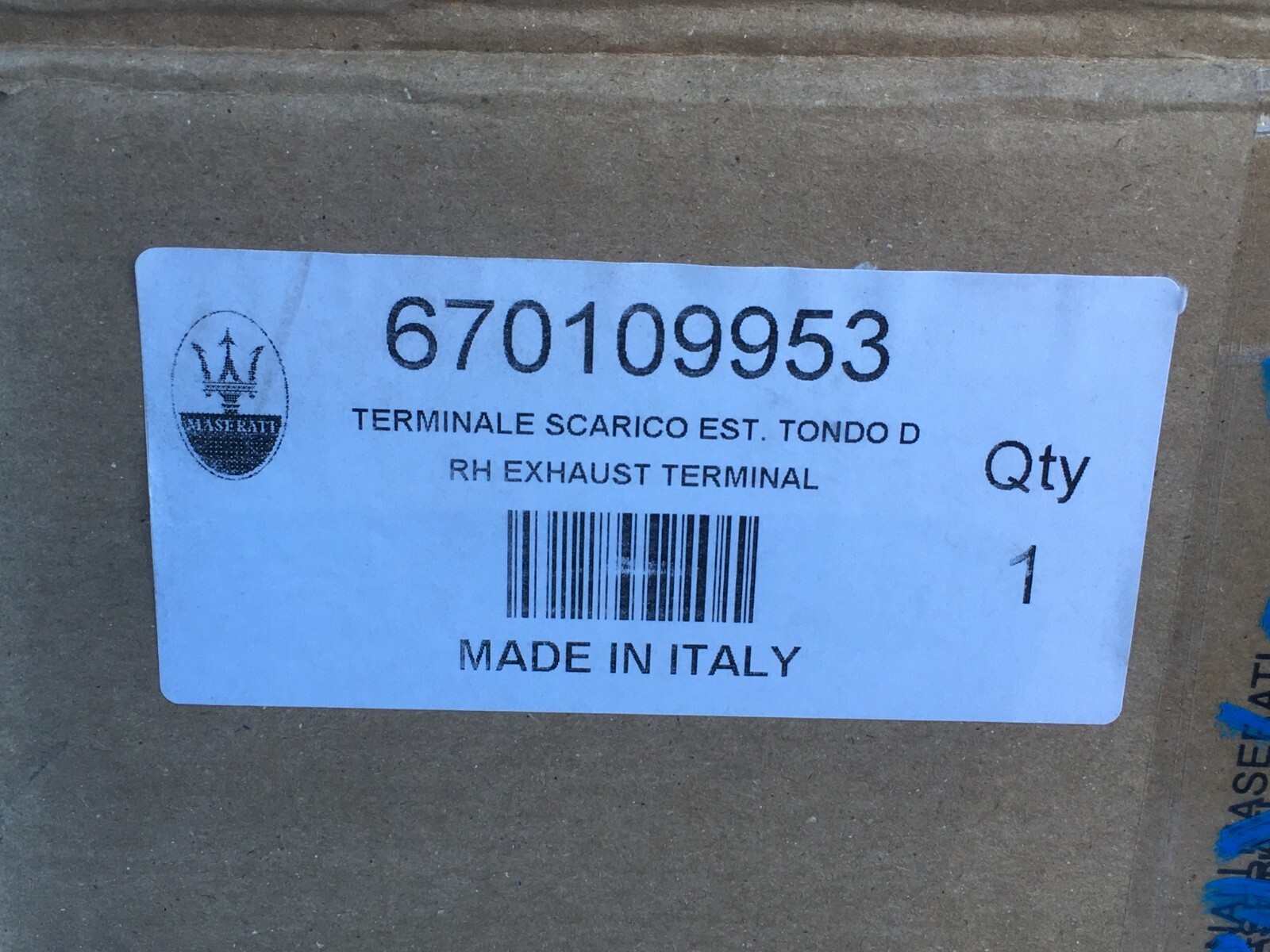 Maserati right exhaust terminal PART#670109953 OEM | eBay