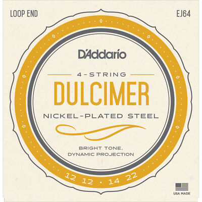3 Sets D'Addario EJ64 4-String Dulcimer Strings
