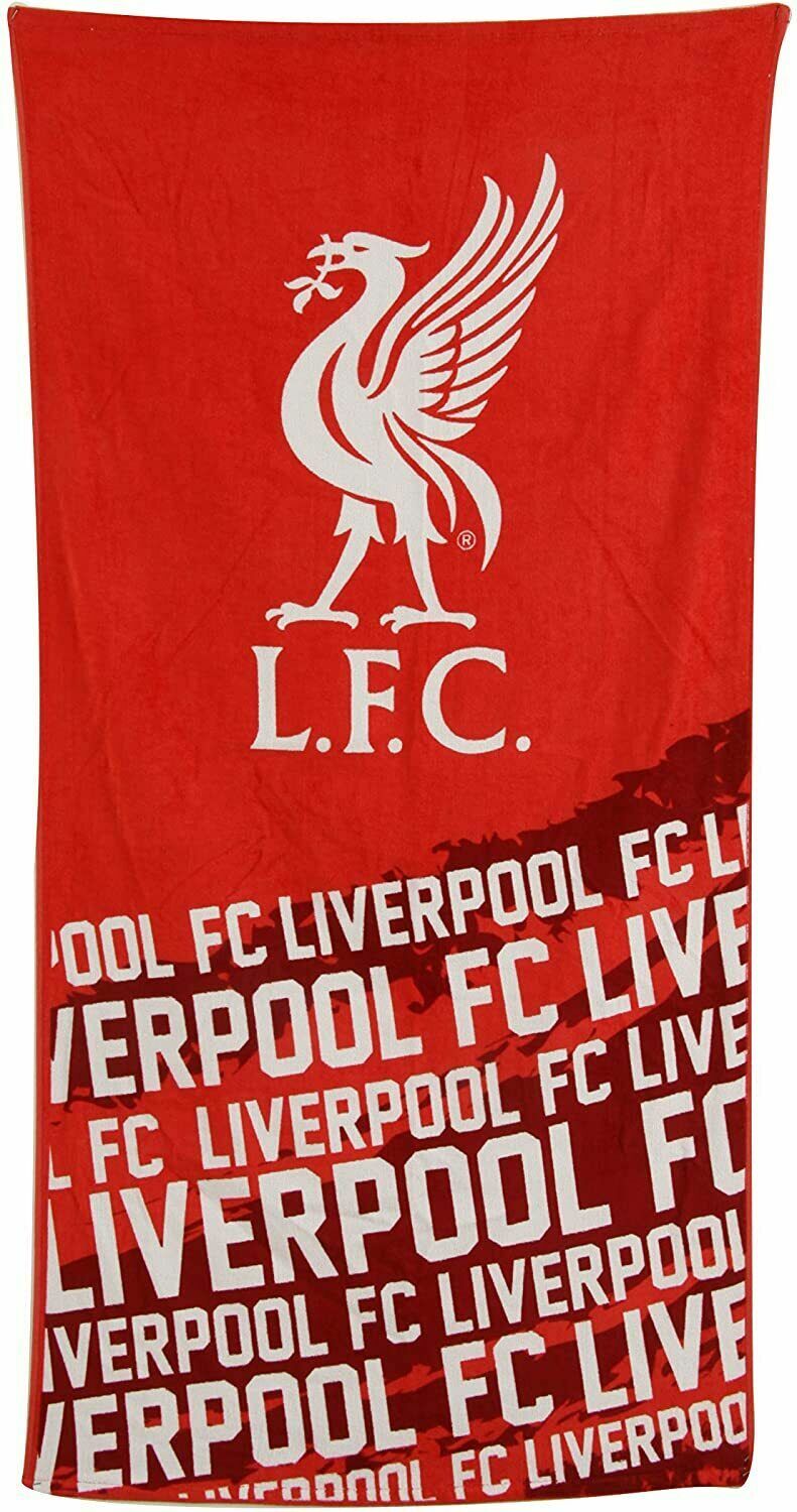 LIVERPOOL FC IMPACT FOOTBALL TOWEL BEACH BATH GYM SWIM GIFT OFFICIALLY LICENSED