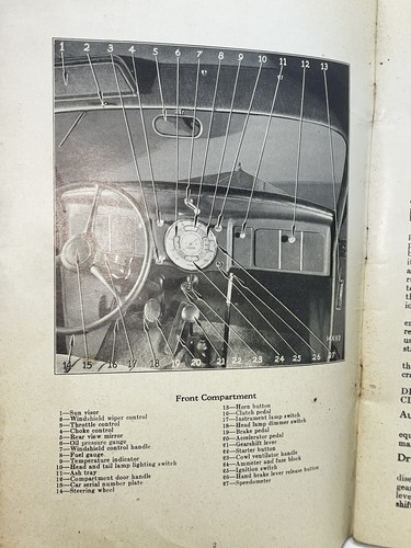 Original 1935 Plymouth Instruction Book & 1951 Pontiac Owners Service Guide Set - Picture 7 of 18