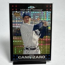 Andy Cannizaro 2007 Topps Chrome X-Fractor Rookie Card #285 NM-MT Card. rookie card picture