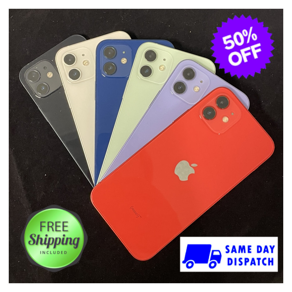 Apple iPhone 12 64GB 5G Unlocked - Excellent Condition, Multiple Colors