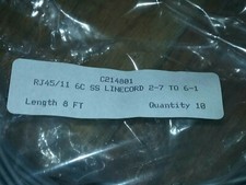 2 Pack 8 Foot RJ45 to RJ11 LINE CORD, Length 8 Feet Cords / Wire / Cable