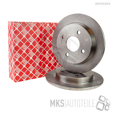 2 x Original FEBI Bremsscheiben vorne für Nissan NV400 Bus NV400 Kasten