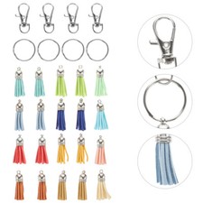 50 Sets Key Chain Clip Keyring Onament Handbag Pendant Charm