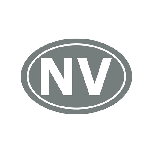 Nevada NV Initials Vinyl Decal Window Oval NV Laptop Sticker - Picture 11 of 12