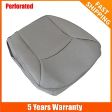 2002-2008 Fits Ford E150 E250 E350 Van Driver Bottom Perforated Seat Cover Gray