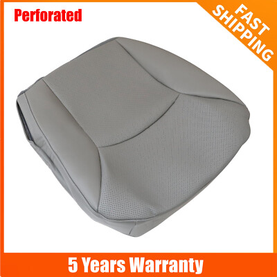 2002-2008 Fits Ford E150 E250 E350 Van Driver Bottom Perforated Seat Cover Gray