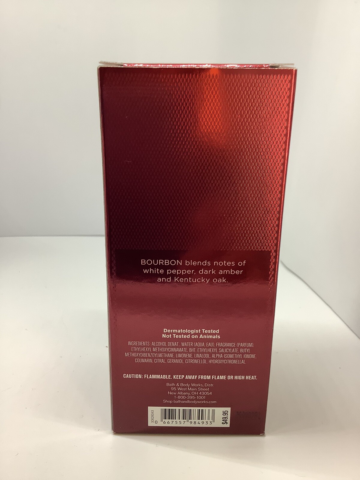 COLOGNE BATH & BODY WORKS ~ BOURBON MEN'S COLOGNE ~ 3.4 OZ, ORIGINAL
