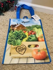 Wegmans FABRIC Reusable Grocery Shopping Bag Tote Eco Friendly w/Liner- NWT!!