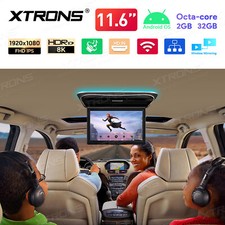 11.6" FHD HDMI Android SUV Car Overhead Monitor Car TV Roof Player 8K Video 32GB