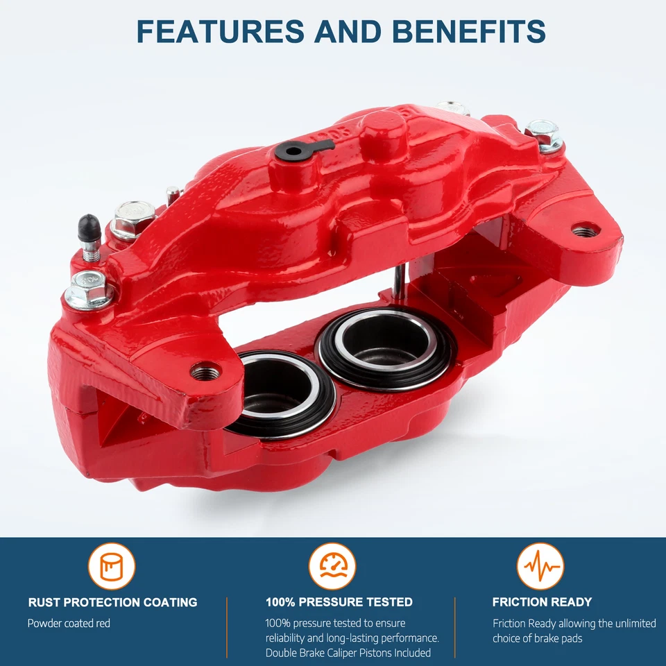 Front Brake Calipers 2Pcs For 2008-2015 Toyota Sequoia 2007-2015 Toyota Tundra - Image 2 of 4