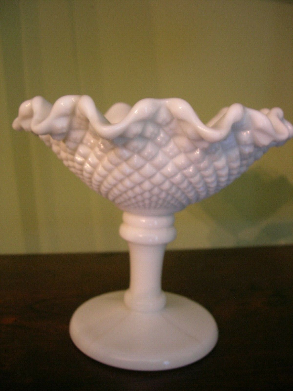 Westmoreland Milkglass Candy Dish Compote Rare HTF Find