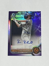 2022 Bowman Chrome Kevin Kendall 1st Bowman Auto Purple Refractor /250 Mets