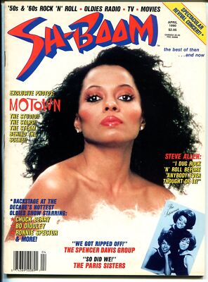 MAG: Sh-Boom #4 4/1990-LPF-Dianna Ross-Motown-Chuck Berry-Steve Allen-VG