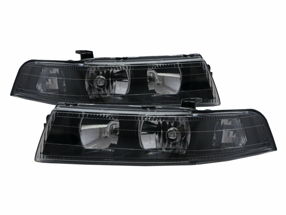 LANCER EVOLUTION EVO 6 MK6 98-01 4D Clear Headlight Black V2 for