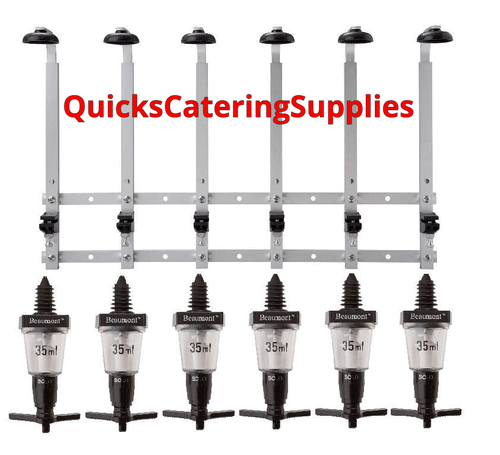 Optic Bottle Rack Wall Mounted Bracket Beaumont Spirit Measure Dispensers Bar - Picture 15 of 16