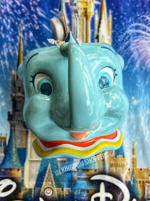 2022 Disney Parks Dumbo Flying Elephant & Timothy Mouse Coffee Mug Stirrer D23