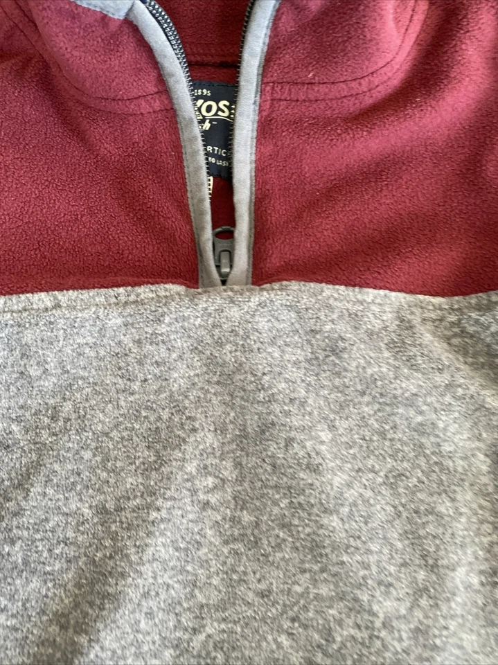 Chaqueta polar osh kosh b'gosh talla 4 borgoña y gris 1/4 cremallera Foto 2 de 4