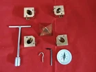 Solid Pure Copper Giza Pyramid Connector corner kit-can fit 16mm tube outer dia