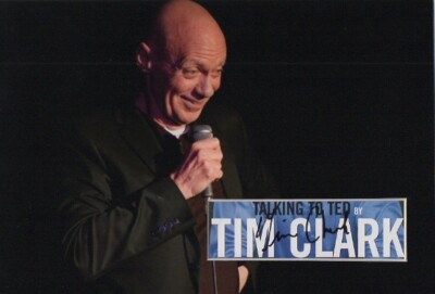TIM CLARK Signed 12x8 Photo Display TALKING TO TED Comedy COA