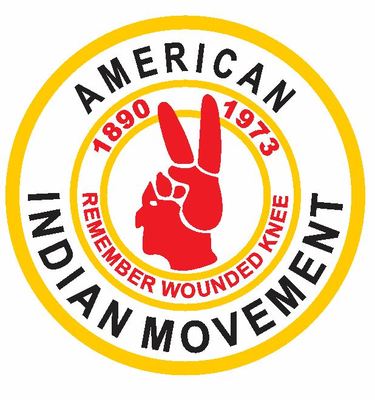Autoaufkleber American Indian Movement R662 Staat Land Stadt Sticker-12cm