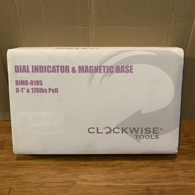 Clockwise Tools DIMR-0105 Dial Indicator Gage Gauge and Magnetic Base