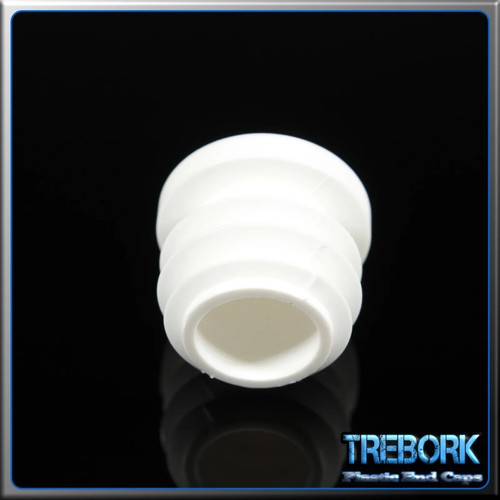 20mm Round Plastic Tube End Caps Ribbed Inserts Bungs Blanking Plugs Stoppers - Picture 23 of 25