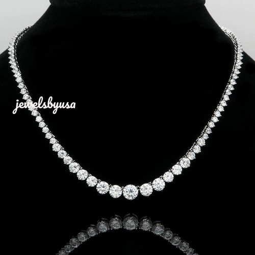 8ct Simulated Diamond Women's Tennis Chain Party Wear Necklace 925