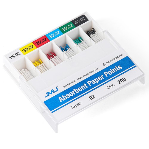JMU Dental Absorbent Paper Points .02/.04/.06 Taper #F1-F3 Assorted - Picture 2 of 16
