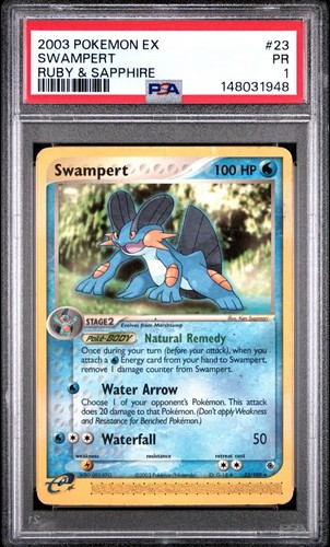 Swampert graded PSA 1 for sale on eBay