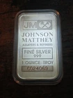 Jonhson Matthey 1oz 999 Silver Bar In Case 🇺🇲 SN#C024069