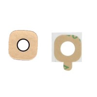 FüR Samsung Kameraglas C7 Pro Kamera Camera Glas GehäUse Linse + Kleber Gold