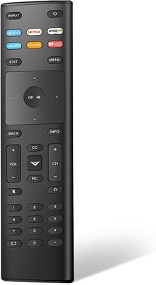 Lightweight Vizio Smart TV Replacement Remote with 6 App Shortcuts   Easy Setup