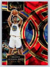 2023-24 Panini Select Trayce Jackson-Davis Rookie Red Cracked Ice Prizm RC #117