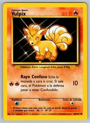 Vulpix 068/102 Base Set Spanish - Ken Sugimori