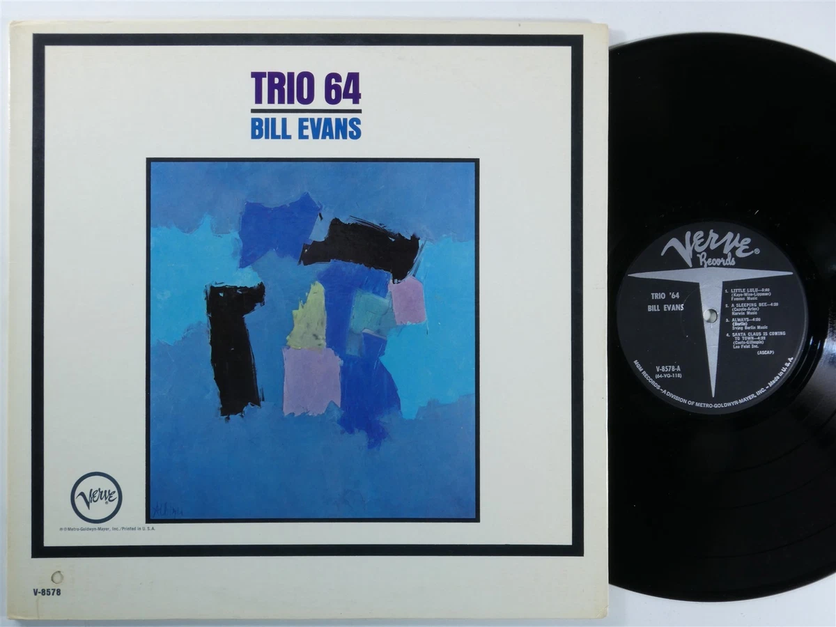BILL EVANS Trio 64 VERVE LP mono gatefold b