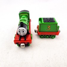 Vintage Thomas The Train Henry Die Cast Metal with Coal Car 2002 Gullane