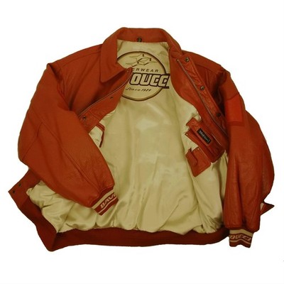 Vintage, DAVOUCCI, GENUINE, LEATHER JACKET, F40 RED LIMITED