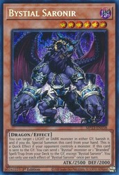 Bystial Saronir MP23-EN158 Prismatic Secret Rare 1st Edition