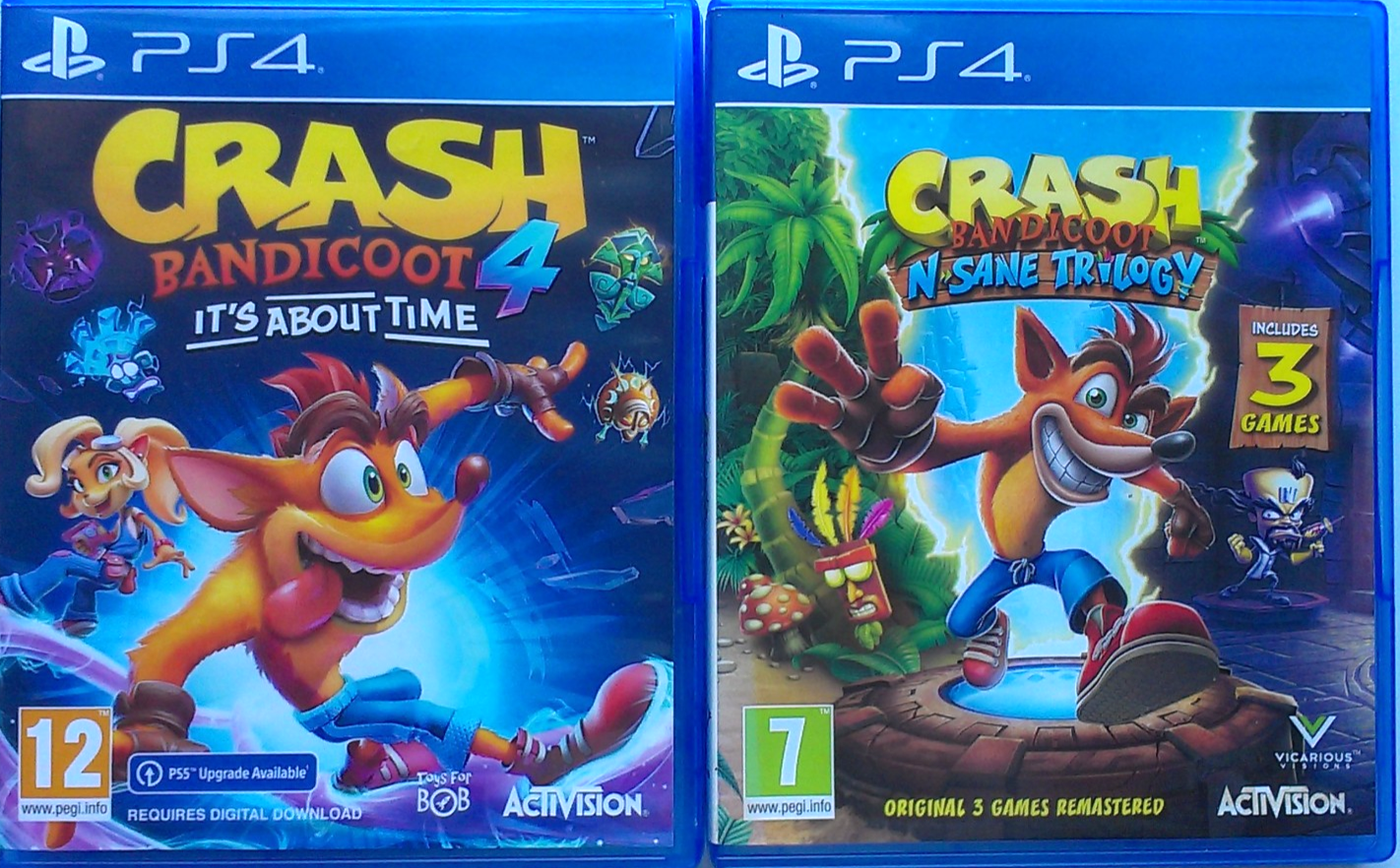 CRASH BANDICOOT 4 IT'S ABOUT TIME +CRASH BANDICOOT TRILOGY (SONY PS4, PS5, 2021)