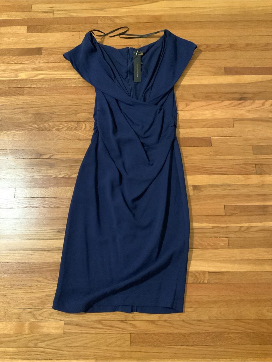 donna karan blue dress Donna Karan Women's Organza Strapless Cascading Gown in cielo